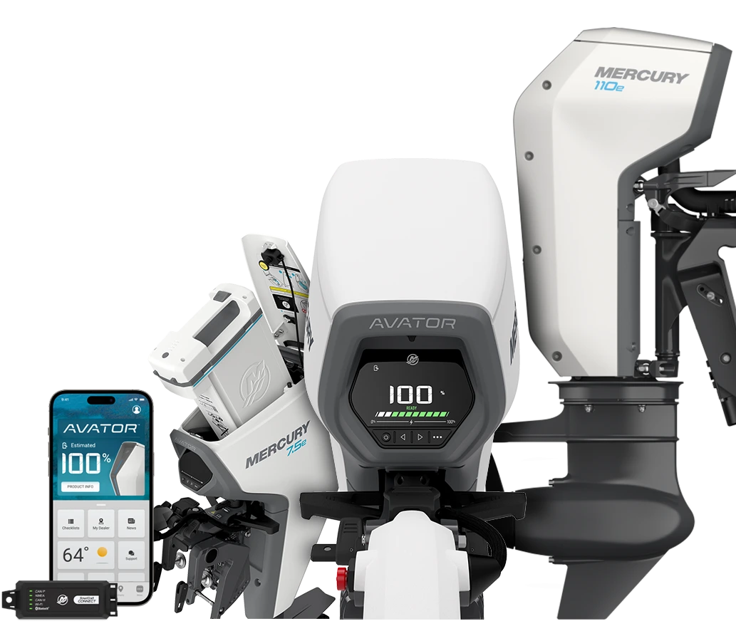 gamme moteur bateaux hors-bord electrique mercury avator epropulsion distribuer par nautika sud atlantique bayonne pays basque 64