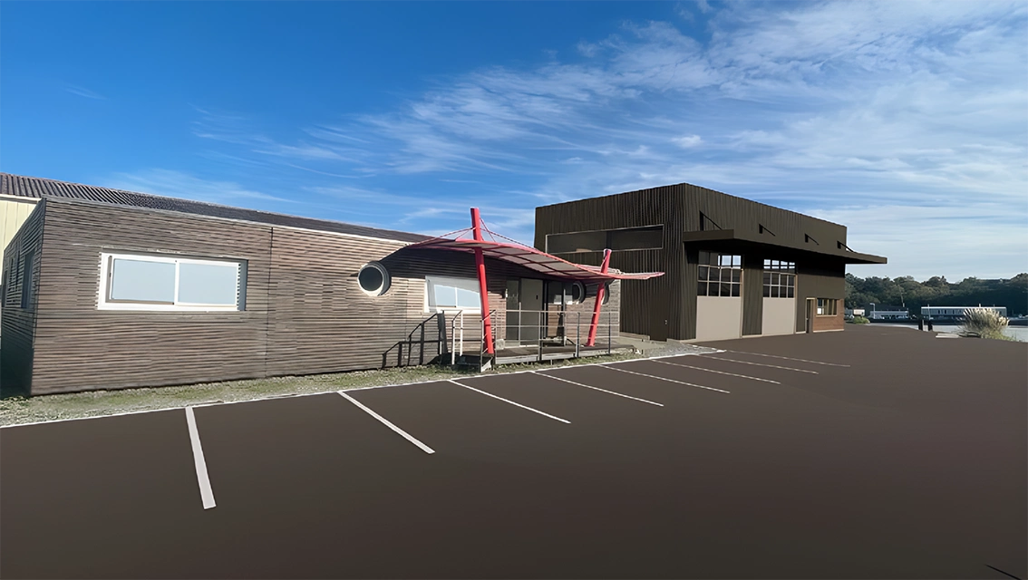 agrandissement bâtiment nautika sud atlantique bayonne pays basque 64